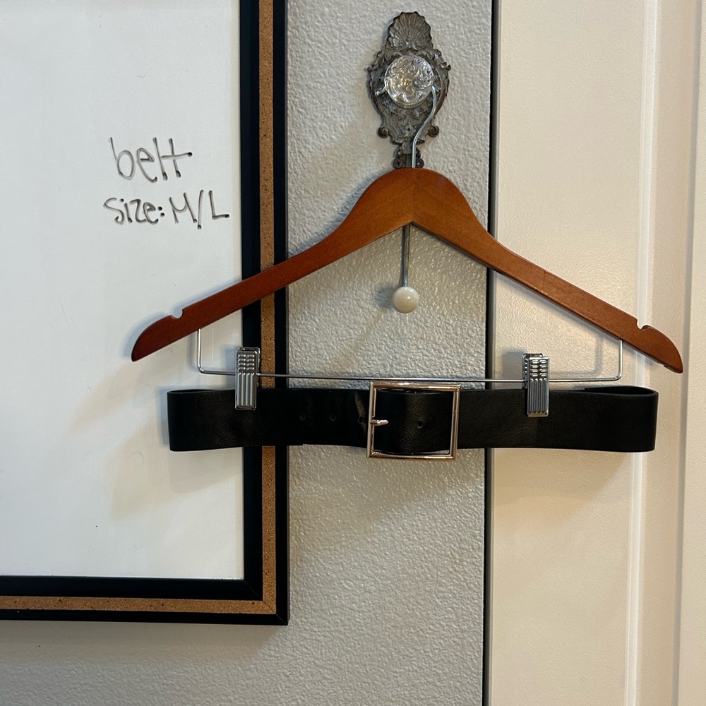 Black Belt with Gold Buckle